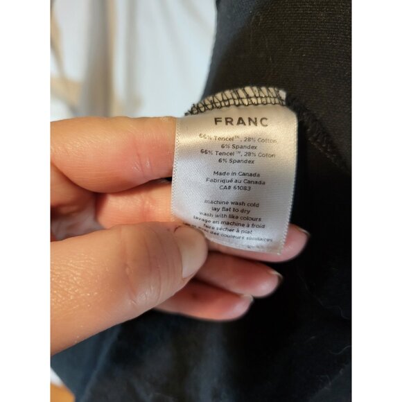 Franc Size Large Black Long Sleeve Shirt Made In Canada - Picture 6 of 6